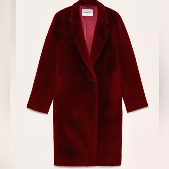 Aritzia Jackets & Blazers - ARITZIA BABATON Alpaca Wool Stedman Coat Sz XS Red 60287
